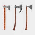 3D Render of Viking Axes Royalty Free Stock Photo