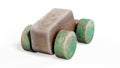 Realistic 3d render of wooden toys