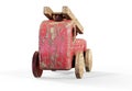 Realistic 3d render of wooden toys