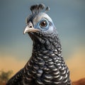 Realistic 3d Rendering Of A Guinea Hen Clipart