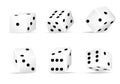 Realistic 3d rolling dice Royalty Free Stock Photo