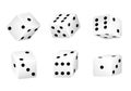 Realistic 3d rolling dice Royalty Free Stock Photo