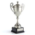 3D silver trophy isolated Royalty Free Stock Photo