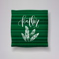 Realistic 3d throw pillow models with lettering print. Apartment interior design elements. Vector cushions collection.