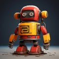 Realistic 3d Welding Robot With Chatgpt Logo