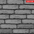 Realistic dark gray brick wall texture background Royalty Free Stock Photo