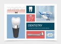 Realistic Dentistry Elements Composition