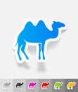 Realistic design element. camel
