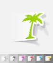 Realistic design element. palm Royalty Free Stock Photo