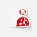 Realistic design element. scientist Royalty Free Stock Photo