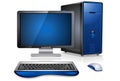 Realistic Desktop Computer Royalty Free Stock Photo