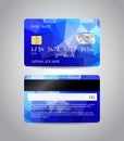 Realistic detailed credit card