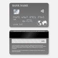 Realistic detailed credit card