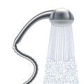 Realistic Detailed 3d Bathroom Shower Head. Vector Royalty Free Stock Photo