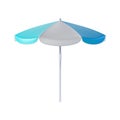 Realistic Detailed 3d Beach Umbrella . Vector