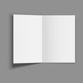 Realistic Detailed 3d Blank Flyer or Booklet Mock Up. Vector