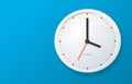 Realistic Detailed 3d Clock Banner Horizontal. Vector Royalty Free Stock Photo