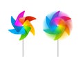 Realistic Detailed 3d Color Windmill Set. Vector Royalty Free Stock Photo