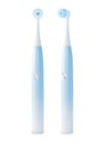 Realistic Detailed 3d Different Modern Electric Toothbrush Set. Vector