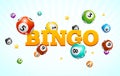 Realistic Detailed 3d Lotto Bingo Concept Card Background. Vector