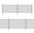 Realistic Detailed 3d Metal Fence Wire Mesh. Vector Royalty Free Stock Photo