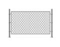 Realistic Detailed 3d Metal Fence Wire Mesh. Vector Royalty Free Stock Photo