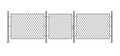 Realistic Detailed 3d Metal Fence Wire Mesh. Vector Royalty Free Stock Photo
