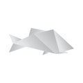 Realistic Detailed 3d Origami Paper Fish. Vector