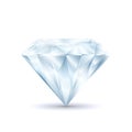 Realistic Detailed 3d Shiny Bright Diamond. Vector