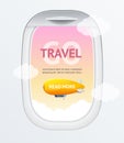 Realistic Detailed 3d Travel and Tourism Banner Card Vecrtical. Vector