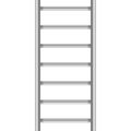 Realistic Detailed 3d Vertical Metal Ladder Section. Vector