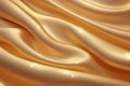 Realistic and detailed golden silk fabric texture enhances visual appeal Royalty Free Stock Photo