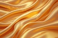 Realistic and detailed golden silk fabric texture enhances visual appeal Royalty Free Stock Photo