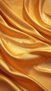 Realistic and detailed golden silk fabric texture enhances visual appeal Royalty Free Stock Photo