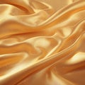 Realistic and detailed golden silk fabric texture enhances visual appeal Royalty Free Stock Photo