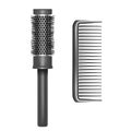 Realistic Detailed Plastic Brush Set. Vector Royalty Free Stock Photo