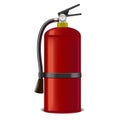 Realistic Detailed Red Extinguisher or Quencher. Vector