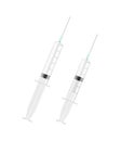 Realistic Detailed Syringe Set. Vector Royalty Free Stock Photo