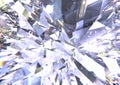 Realistic diamond texture close up. blue gem Royalty Free Stock Photo