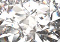 Realistic diamond texture close up, 3D illustration. Royalty Free Stock Photo