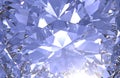 Realistic diamond texture close up, 3D render Royalty Free Stock Photo