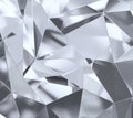 Realistic diamond texture close up, 3d render Royalty Free Stock Photo