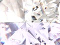 Realistic diamond texture refracted layers macro, 3D render Royalty Free Stock Photo