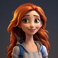 Realistic Disney Princess 3d Model With Schoolgirl Lifestyle