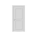 realistic door isolated on white background