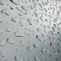 Realistic drops of water on a steel. 3d rendering Royalty Free Stock Photo