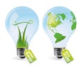 Realistic eco bulbs - set 1