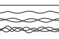 Realistic electrical wires. Cable power energy. Flexible thick network cord. Black electric computer connection wires