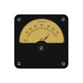 Realistic electronic analog VU signal meter