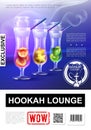 Realistic Elite Hookah Bar Poster